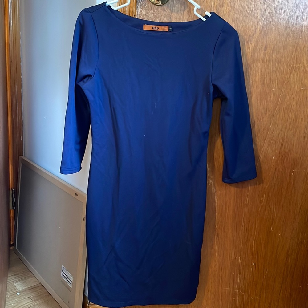 HD mini dress, navy blue